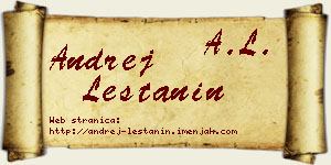 Andrej Leštanin vizit kartica